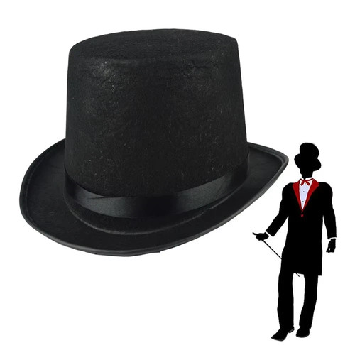 Black top hat kids - black,